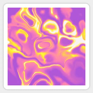 Sapphic Pride Abstract Swirled Spilled Paint Sticker